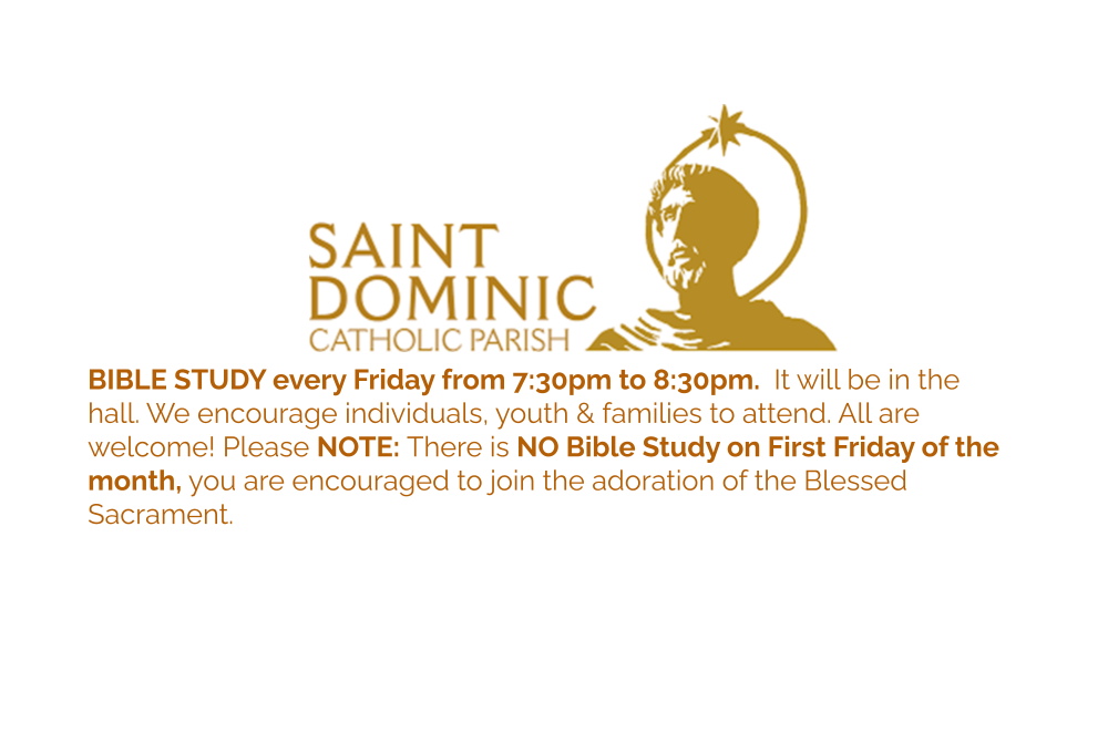 SD Bible Study sessions for the current month