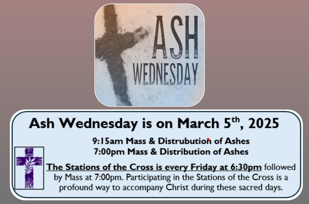 SD Ash Wednesday March 5, 2025