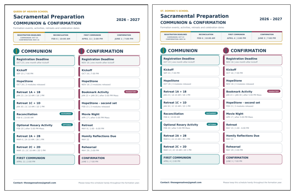SD Sacramental Preparation 2026- 2027 SD Sacramental Preparation 2026- 2027