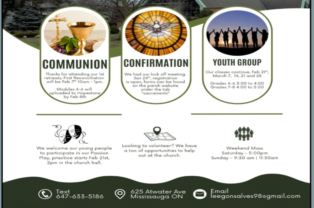 SD Sacraments and Youth Group Feb, Mar flyer